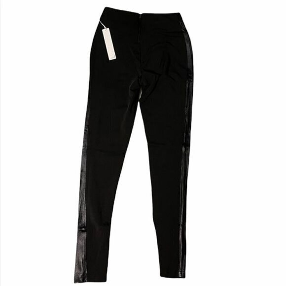 NWT Line & Dot Black Sheepskin Stripe Pants - Picture 3 of 8
